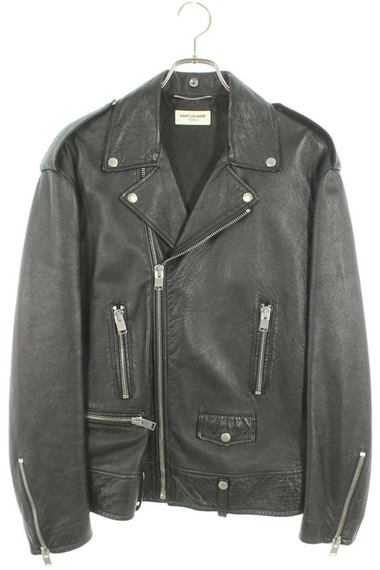 Saint Laurent Paris 17SS Leather Jacket Black Size M