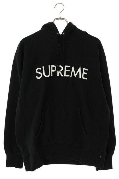 Supreme 22AW Capital Hooded Sweatshirt Black Size M