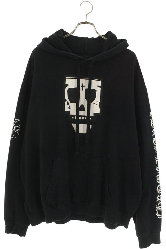 Chrome Hearts MONKPUNK HD PLVR PURPLEHAUS Logo Print Pullover Hoodie Size XXXL