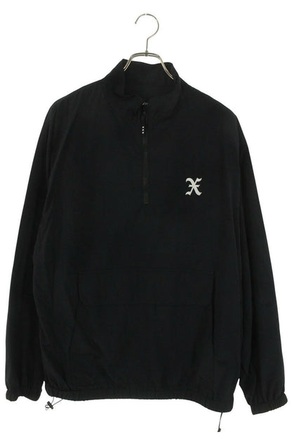 GOD SELECTION XXX Logo Patch Half Zip Blouson Black Size M