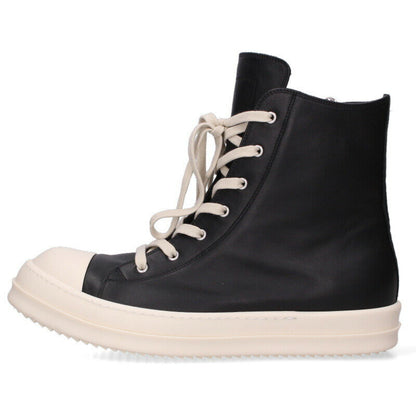 Rick Owens Leather Sneakers Black x White US 13