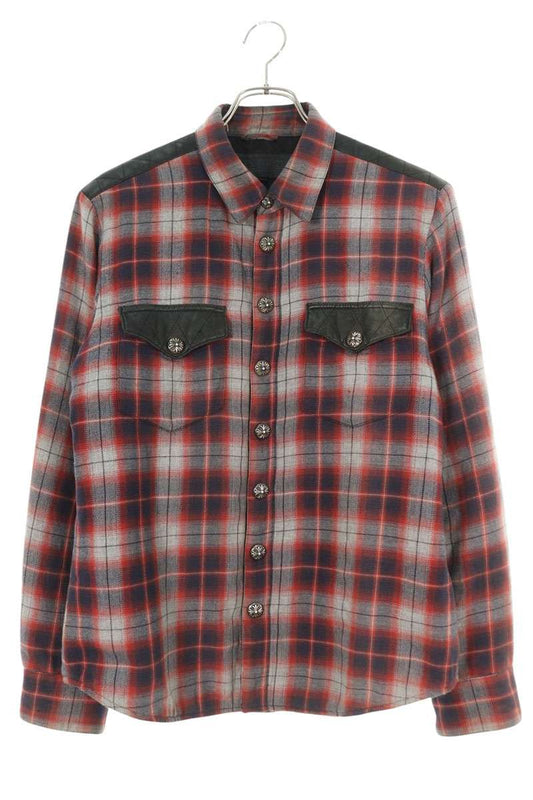 Vintage Chrome hearts Tops - Chrome Hearts CPO JACKET Long Sleeve Shirt Size M - Authentic Archive