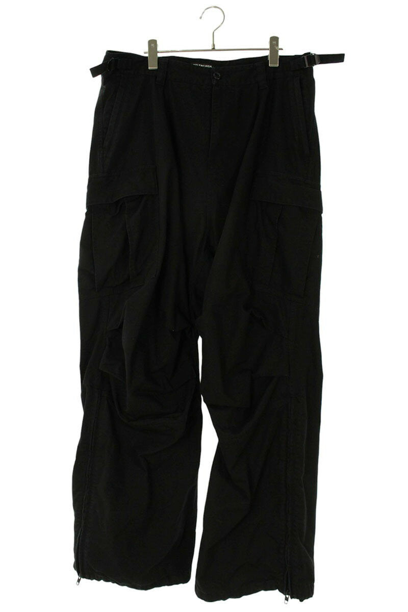 BALENCIAGA Zip Hem Cargo Pants Black Size 34