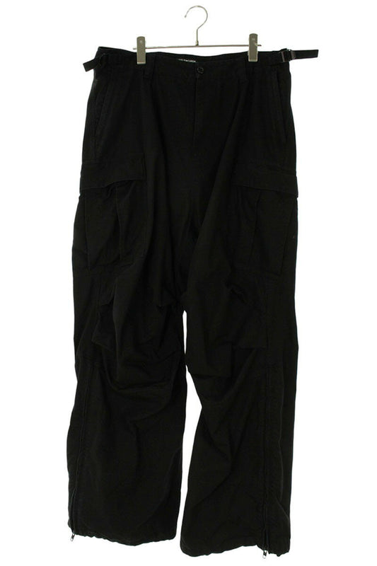 BALENCIAGA Zip Hem Cargo Pants Black Size 34