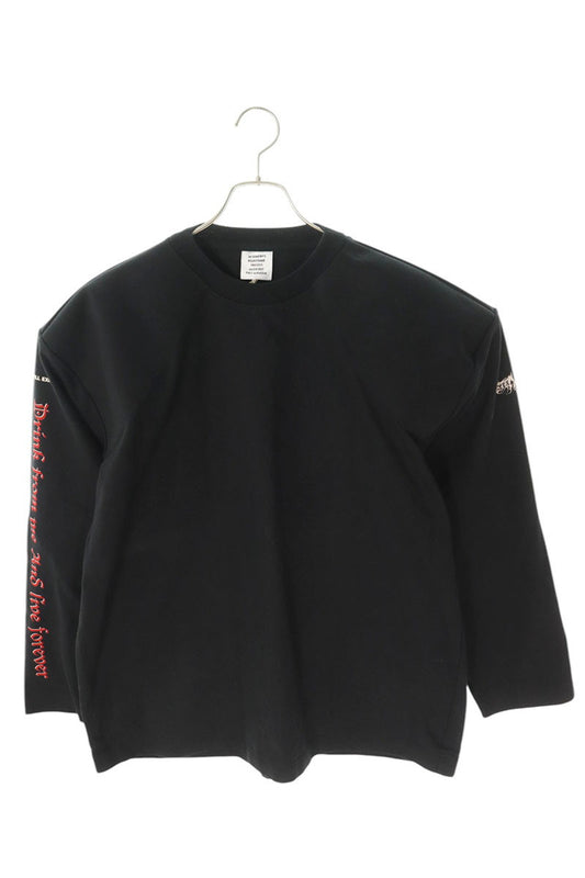 Vetements 16AW TFD Long Sleeve T-Shirt Black Size L