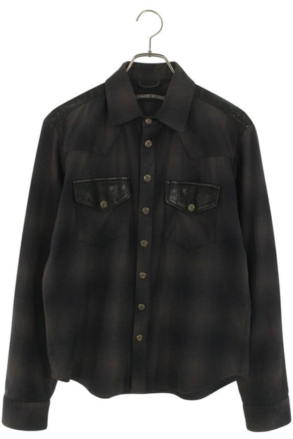 Vintage Chrome hearts Tops - Chrome Hearts Western Long Sleeve Shirt Size S - Authentic Archive