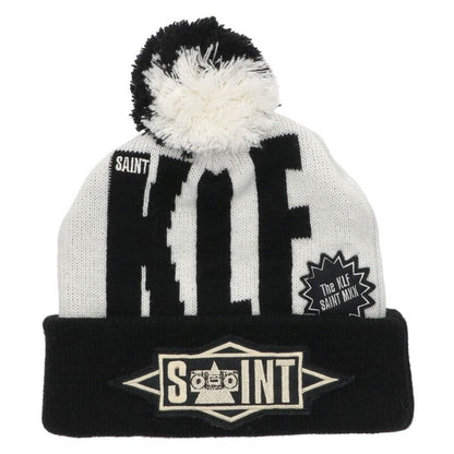 Saint Michael Logo Patch Beanie Black x White Size ONE