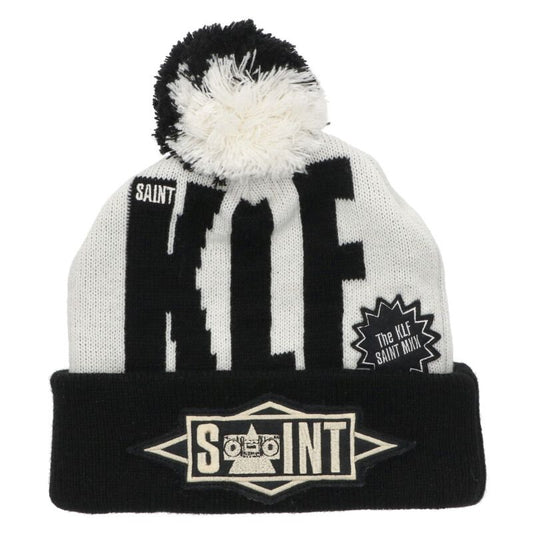 Saint Michael Logo Patch Beanie Black x White Size ONE