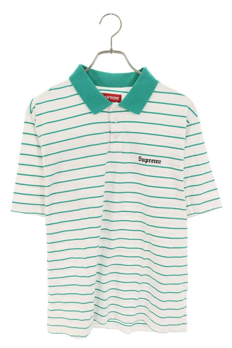 Supreme 24SS Stripe S S Polo Striped Short Sleeve Polo Shirt Size S
