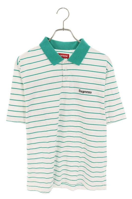 Supreme 24SS Stripe S S Polo Striped Short Sleeve Polo Shirt Size S