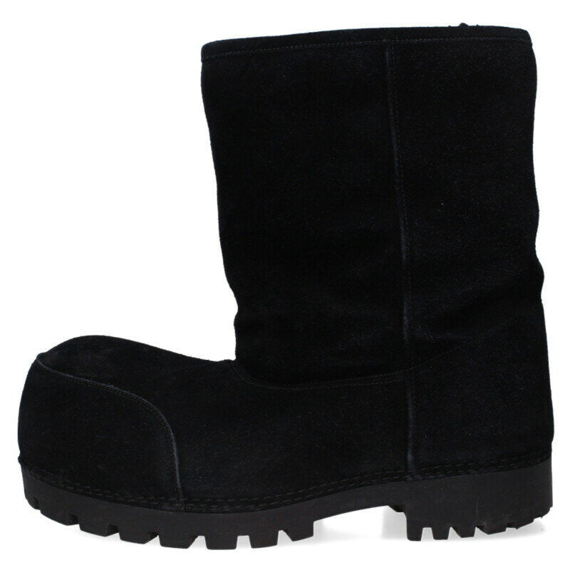 BALENCIAGA Alaska Mouton Big Boots Black Size 9.5