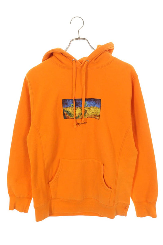 Supreme 17SS Field Hooded Sweatshirt Orange Size M