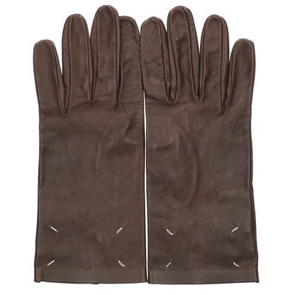 Maison Margiela 23AW Leather gloves Brown Size M