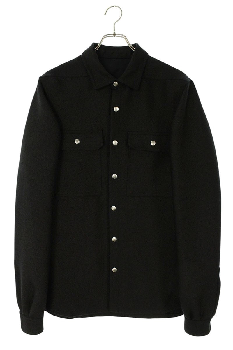 Rick Owens Back Belt Long Sleeve Shirt Black Size M