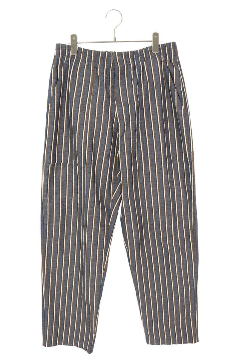 Bottega Veneta Striped Long Pants Blue x Brown Size 34