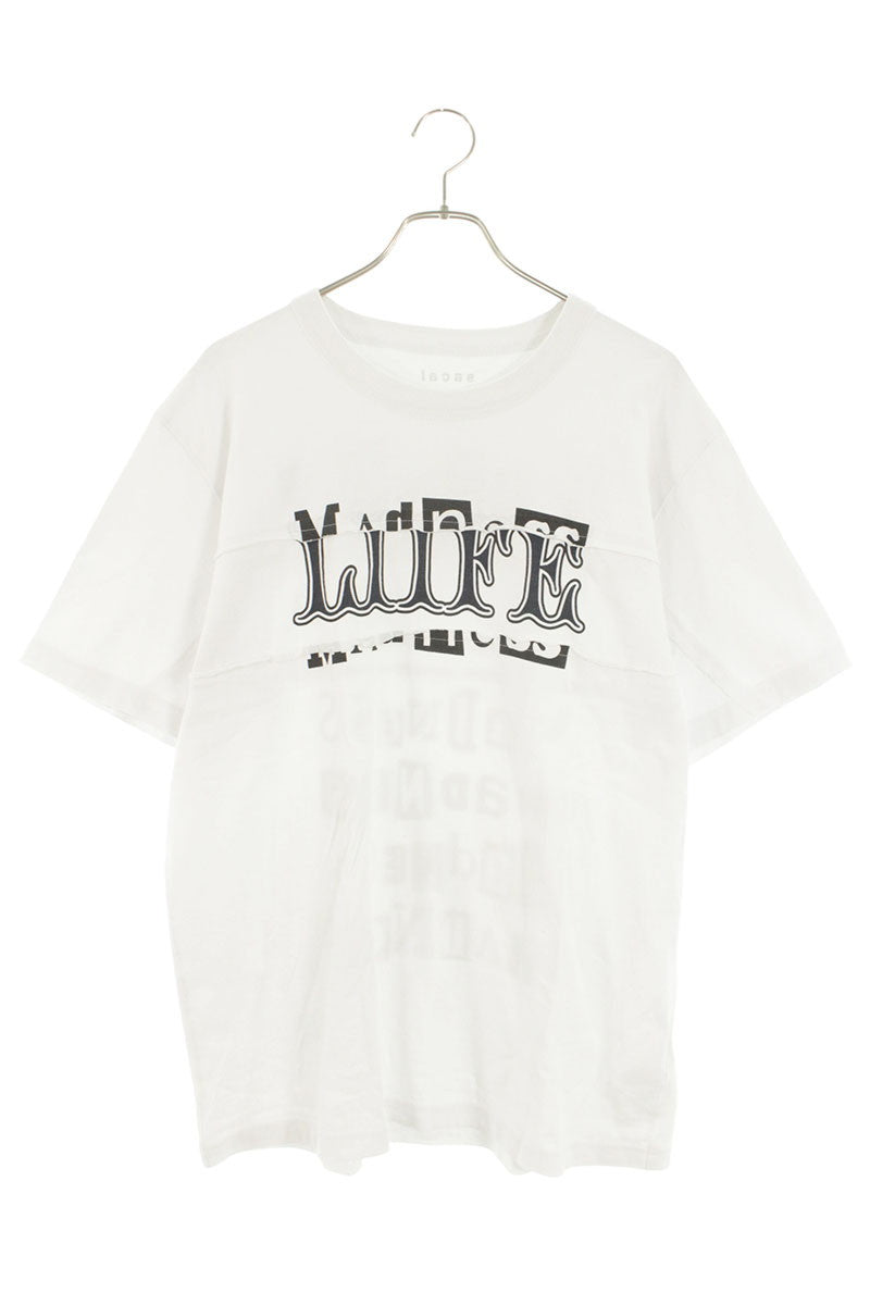 Sacai 21SS Print T-Shirt White Size XL