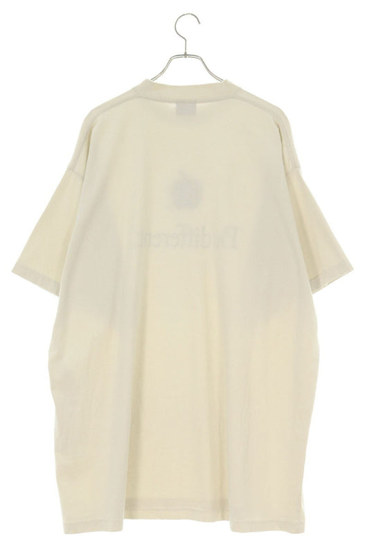 Balenciaga 22AW Be different Embroidered T-Shirt Beige Size L