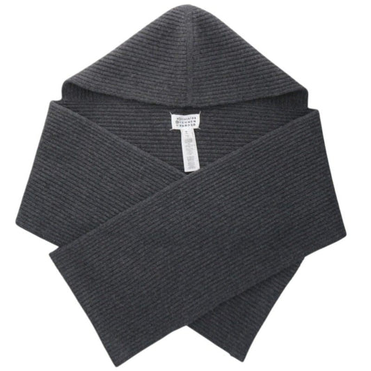 Maison Margiela 26SS Wool hooded scarf Gray Size S