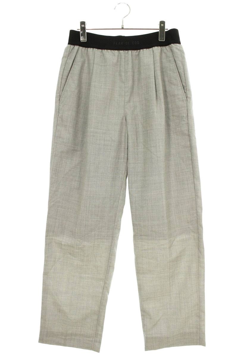 Vintage Fear of God Bottoms - FEAR OF GOD West Logo Long Pants Gray Size 32 - Authentic Archive