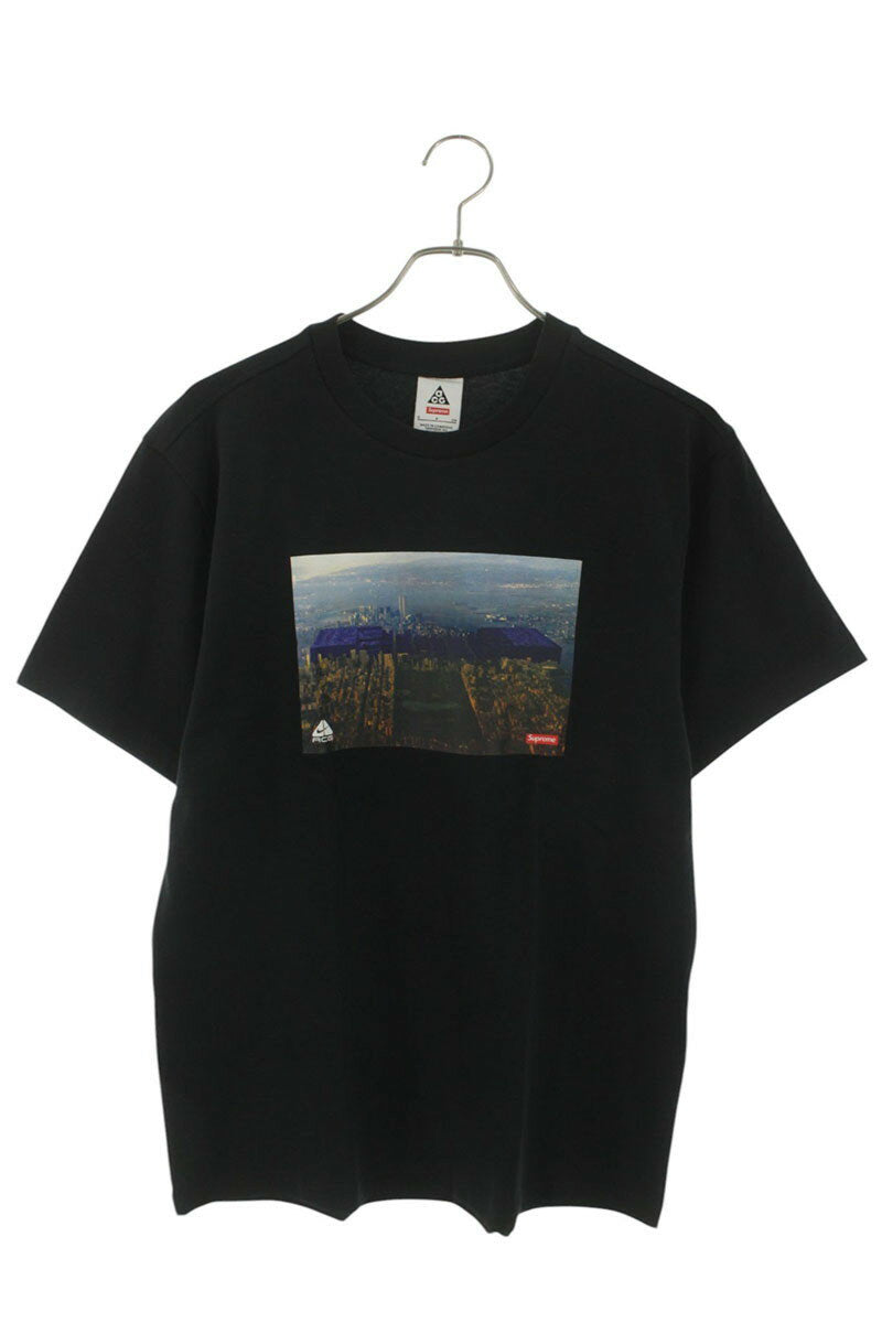 Supreme x Nike 22AW ACG Grid Tee Print T-Shirt Black Size S
