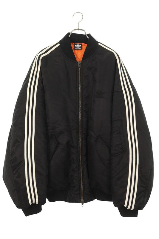 BALENCIAGA 23SS Adidas Bomber Jacket Black Size XL
