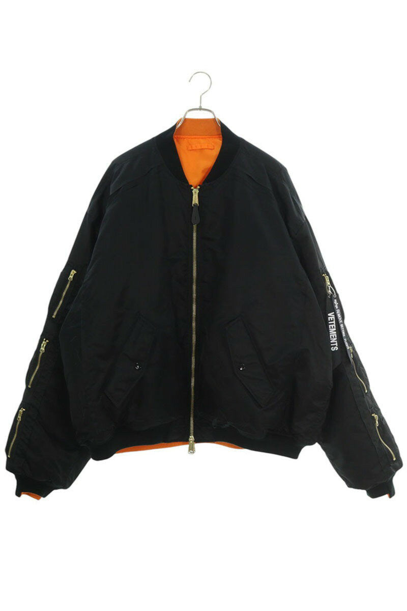 Alpha Industries x Vetements Oversized MA-1 Jacket Black Size S