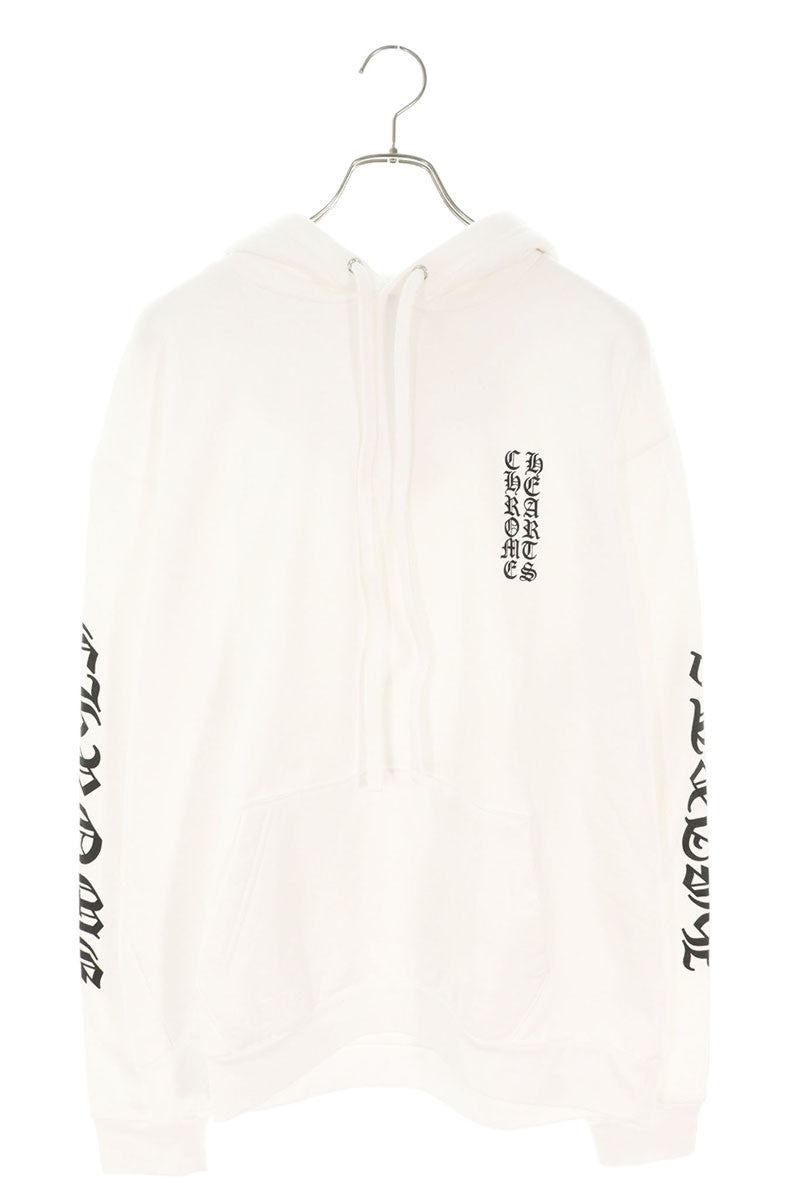 Chrome Hearts SWTSHRT PLV Logo Print Pullover Hoodie White Size L