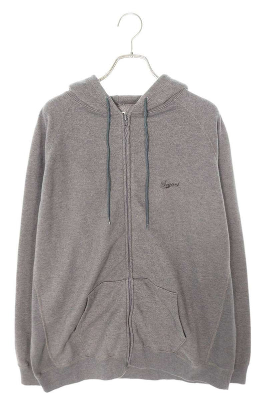 SEQUEL 23AW Print Zip Up Hoodie Gray Size XL