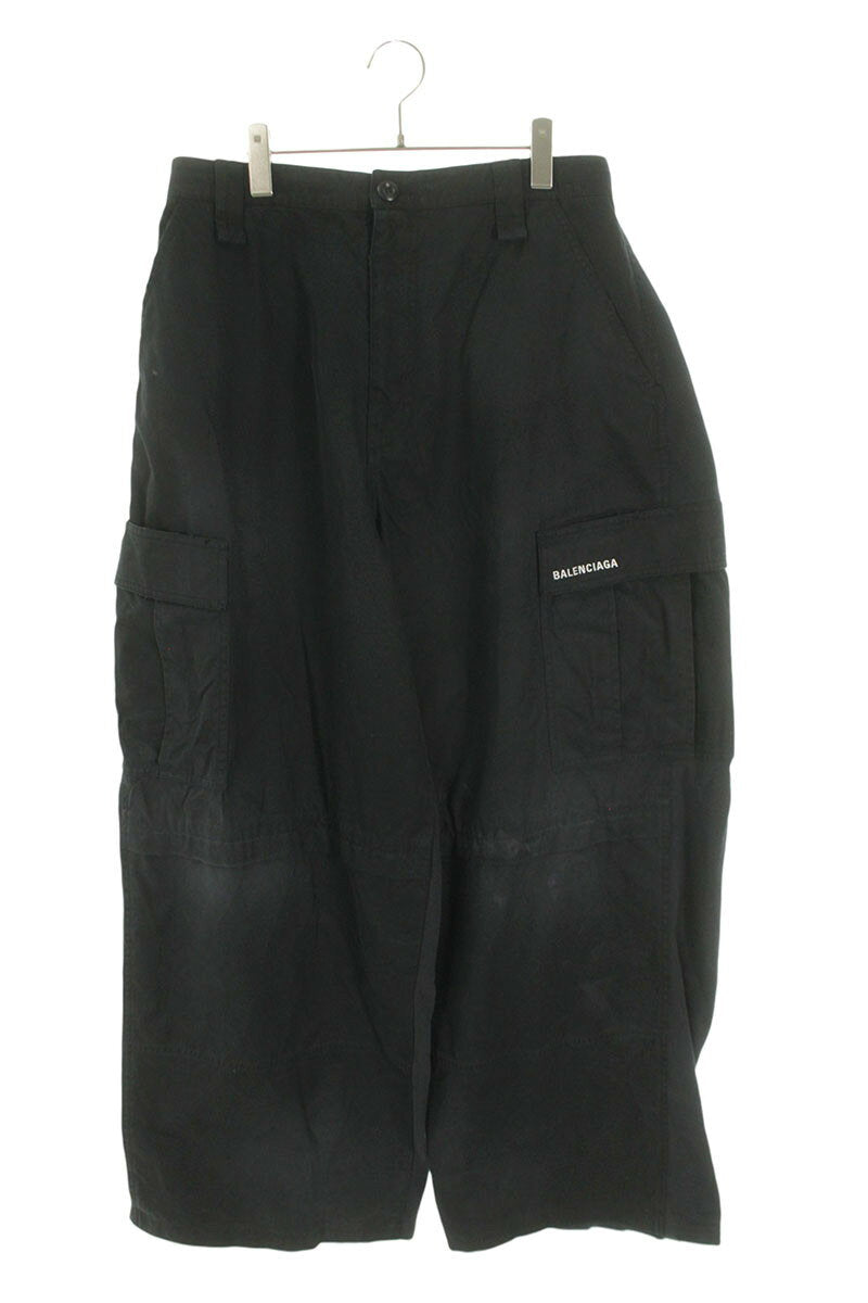 BALENCIAGA Sweat Cargo Long Pants Black Size M