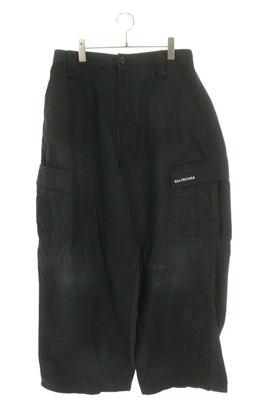 BALENCIAGA Sweat Cargo Long Pants Black Size M