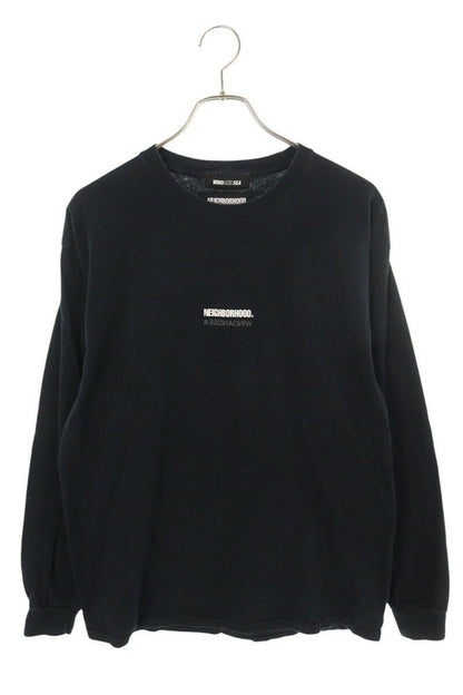Neighborhood x WIND AND SEA Logo Print Long Sleeve T-Shirt Black Size L