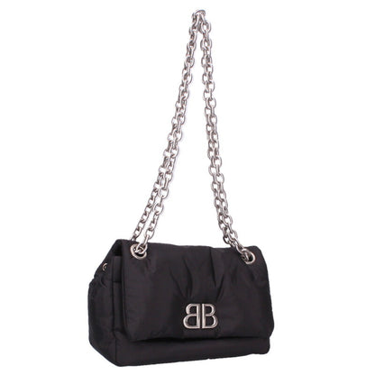 Balenciaga Nylon Chain handbag Black x Silver One Size