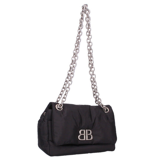 Balenciaga Nylon Chain handbag Black x Silver One Size