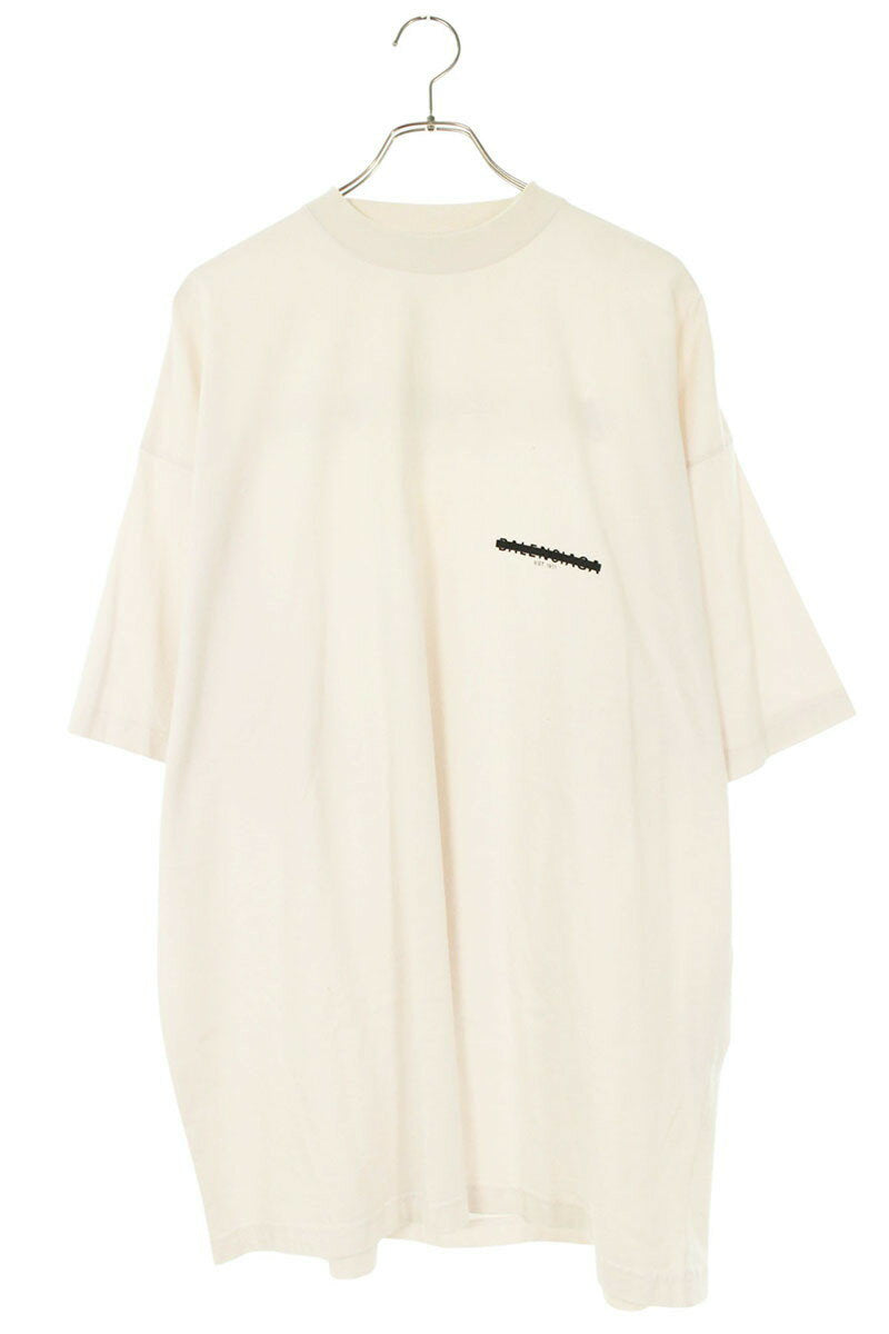 BALENCIAGA Strike Oversized T-Shirt White Size XL
