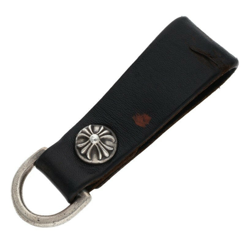 Chrome Hearts Cross Ball Belt Loop Silver x Black