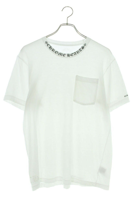Chrome Hearts Neck Logo Print Tee White Size M