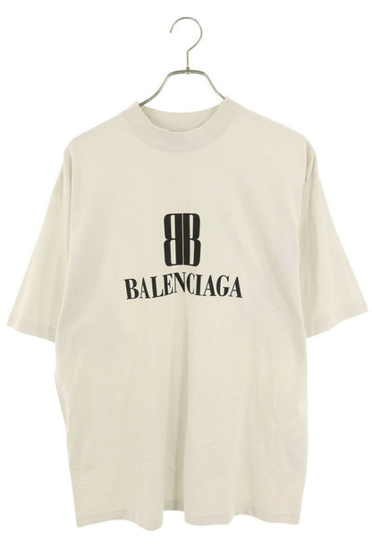 Balenciaga BB Logo T-Shirt Gray Size S