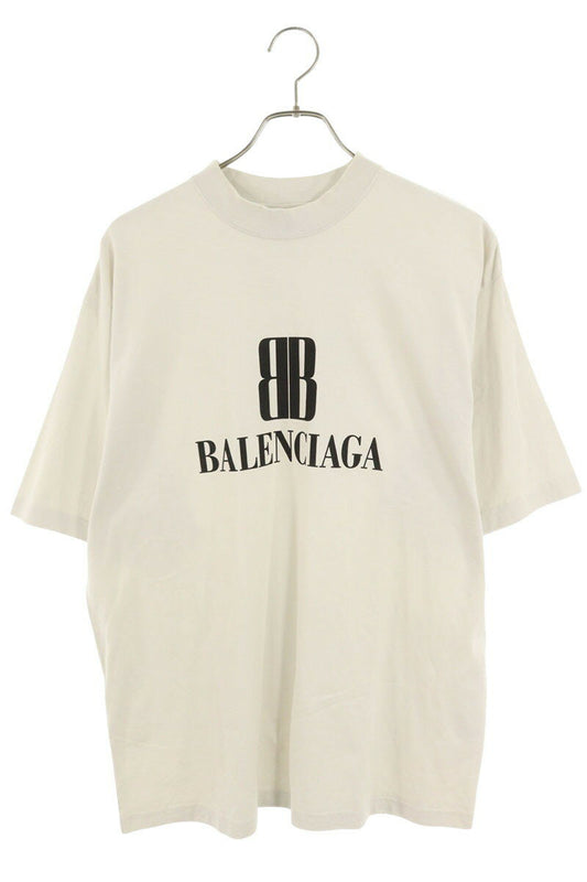 Balenciaga BB Logo T-Shirt Gray Size S