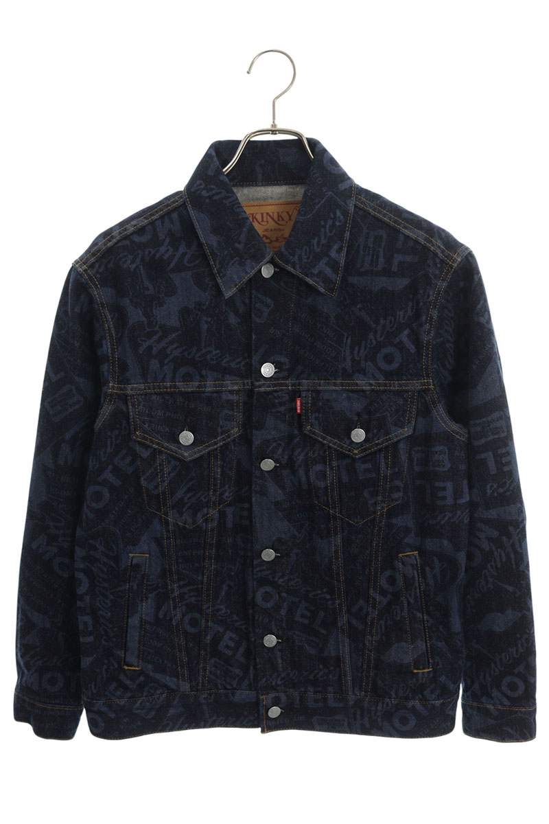 Hysteric Glamour All-Over Print Denim Jacket Blue Size S
