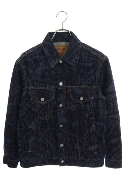 Hysteric Glamour All-Over Print Denim Jacket Blue Size S