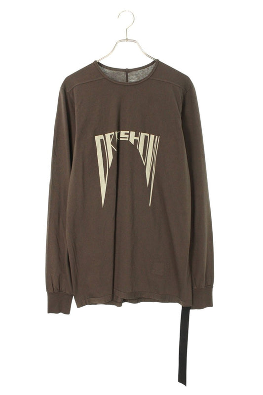 DRKSHDW 25AW Logo Print Long Sleeve T-Shirt Brown Size L