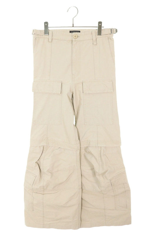Balenciaga 23AW Cargo Flare Long Pants Beige Size XXS