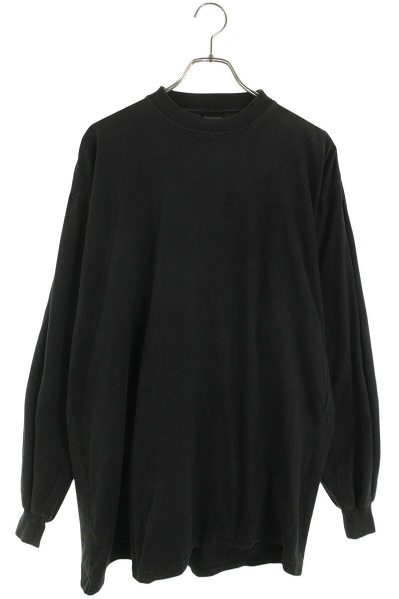 Balenciaga Logo Long Sleeve T-Shirt Black Size 1