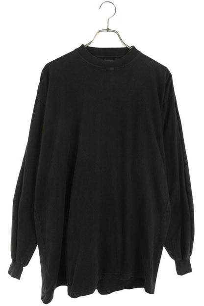 Balenciaga Logo Long Sleeve T-Shirt Black Size 1