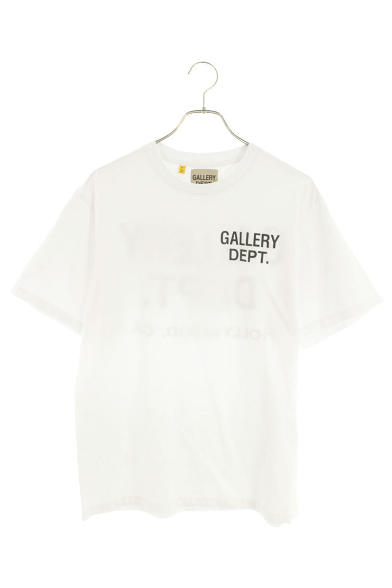 Gallery Dept. Logo Print T-Shirt White x Black Size S