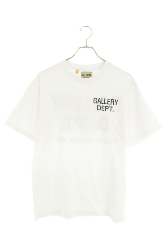 Gallery Dept. Logo Print T-Shirt White x Black Size S