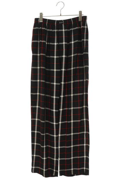 Balenciaga Wide Long Pants Black x Red Size 32