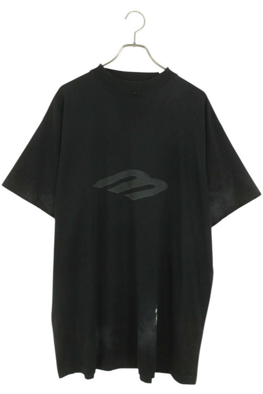 Balenciaga Logo Print T-Shirt Black Size S