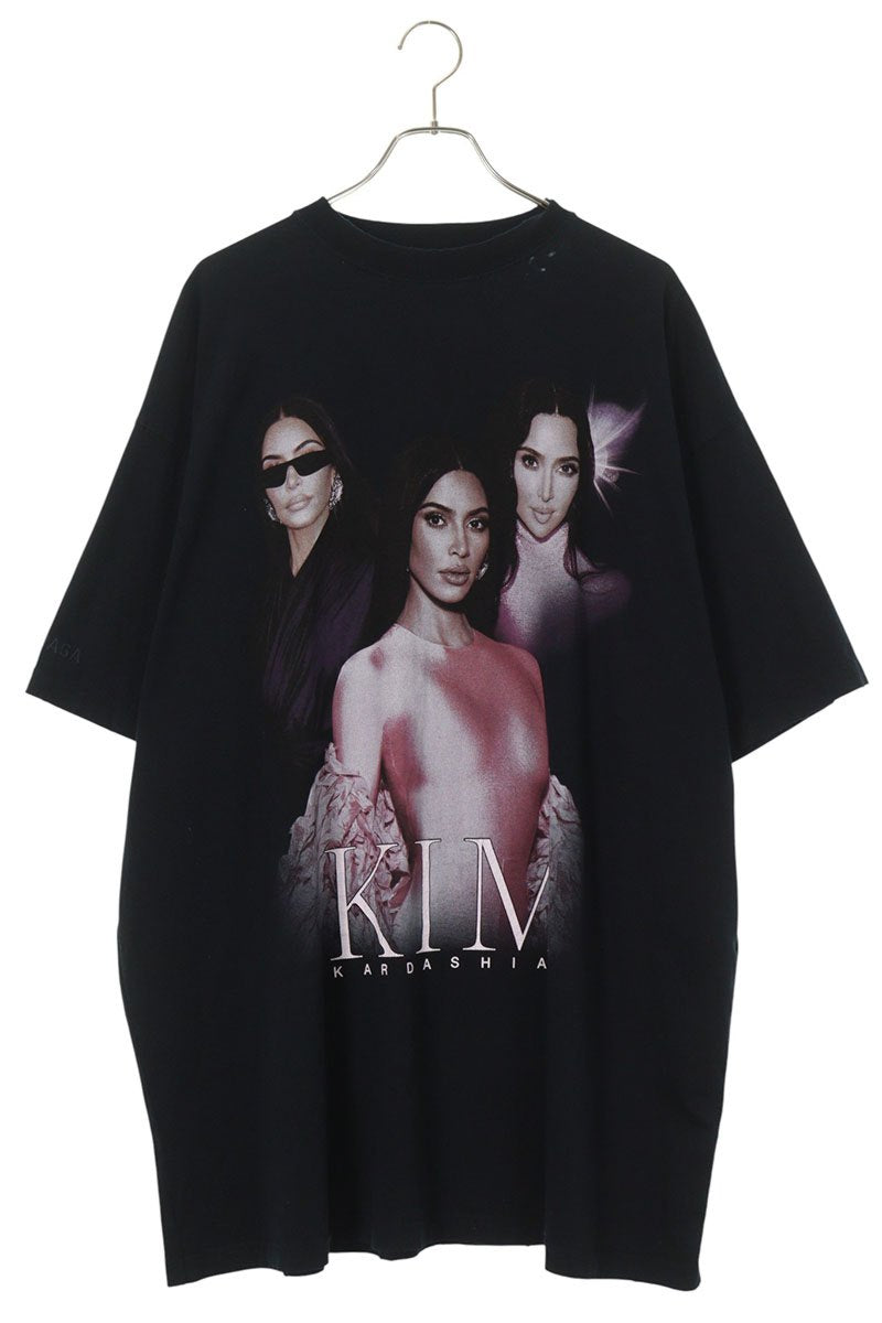 BALENCIAGA 25SS Kim K Oversized T-Shirt Black Size XL