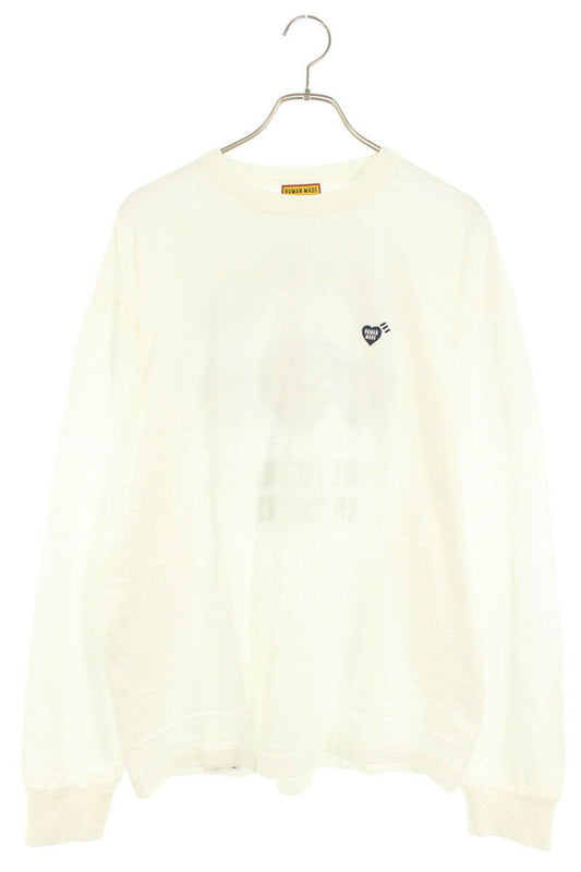 Human Made Logo Print Long Sleeve T-Shirt White Size 2XL